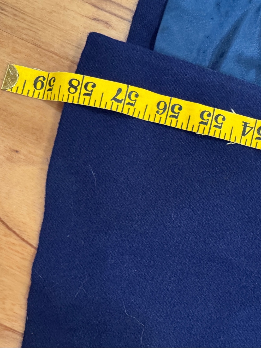 Vintage Navy Blue Heavyweight Hooded Cloak  Cape Full Circle Cut, Satin Lined - Picture 9 of 10